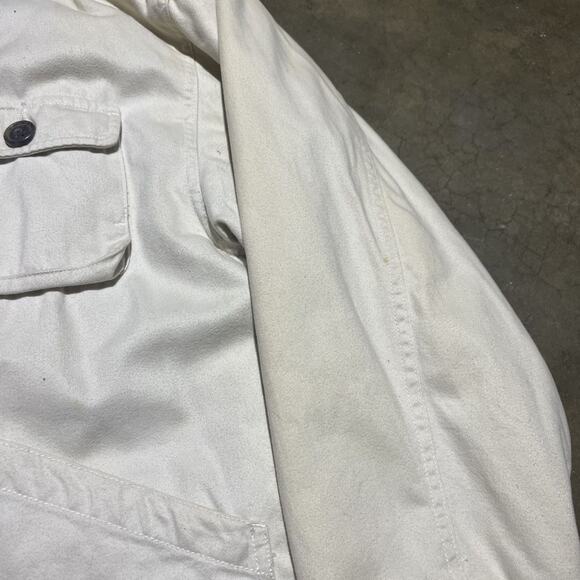 Vintage Y2k Old College Inn Cream Hunting Chore Jacket - Picture 2 of 5